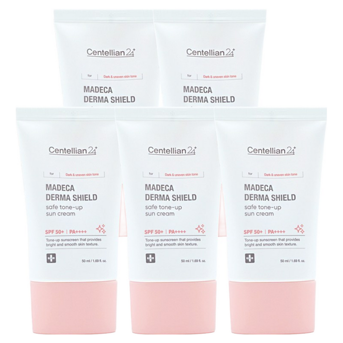 동국제약 센텔리안24 마데카 더마 쉴드 세이프 톤업 선크림SPF50, 50ml, 5개