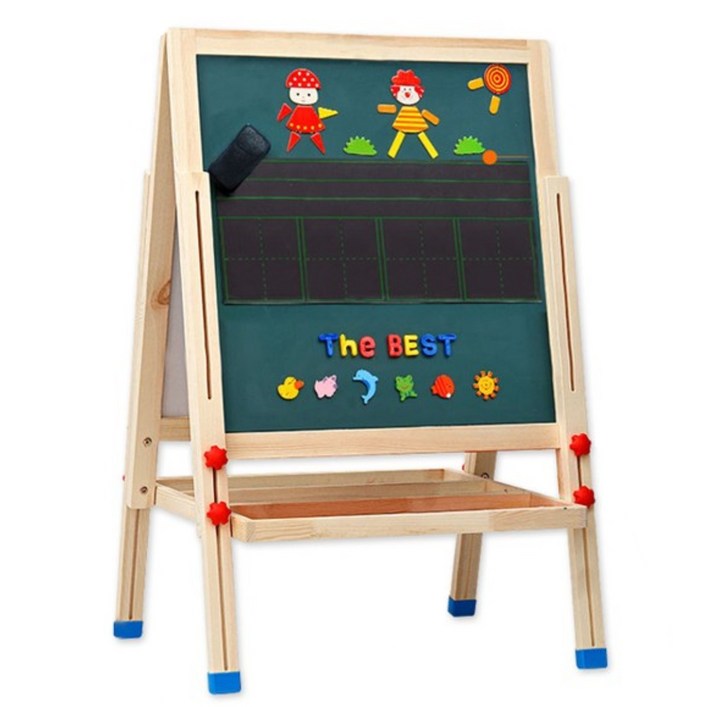 드로잉보드 MH146 유아 높이조절 자석 보드 양면 칠판, 단일색상