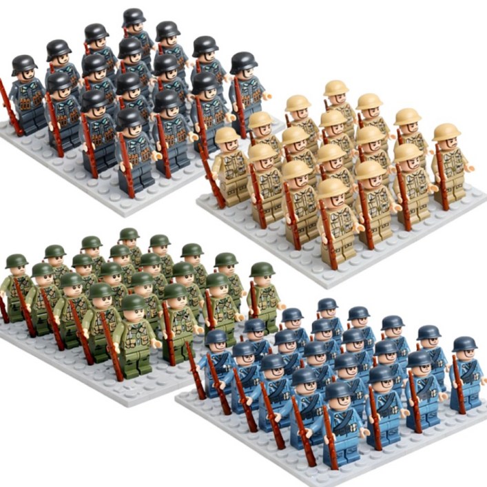 밀리터리 미니피규어 블럭 20개세트 4종, 1세트, 옵션2번 미국군인