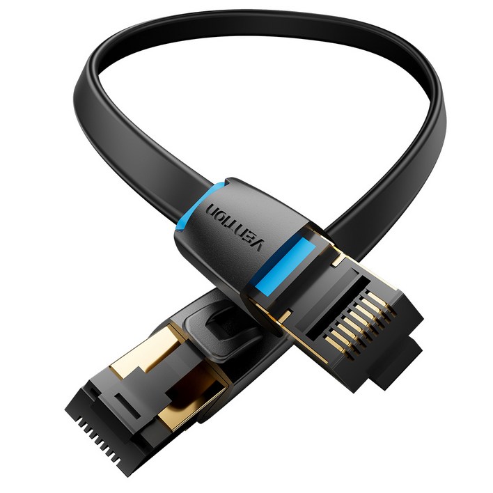 벤션 40Gbps CAT8 칼국수형 랜선 0.5m, 혼합색상, 1개, 0.5m