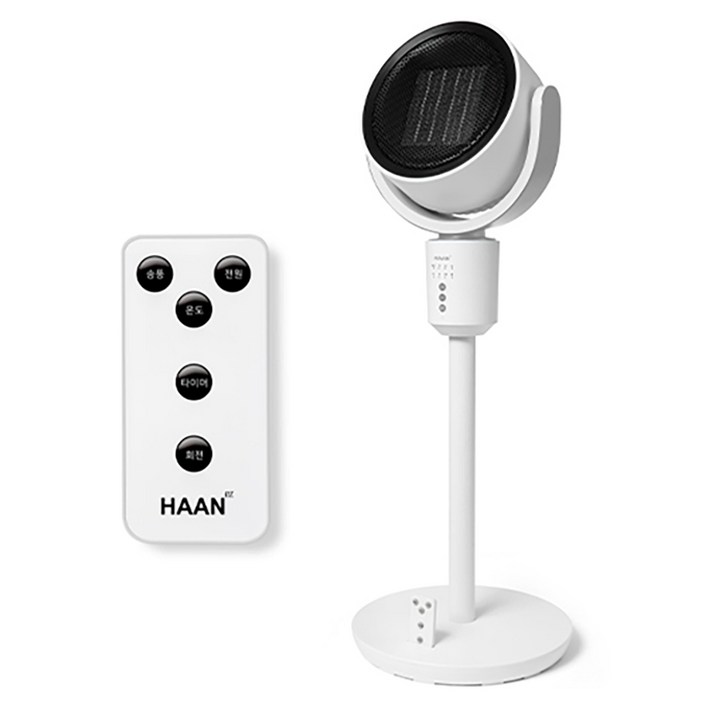 한경희생활과학 써큘레이터 PTC 리모컨 전자식 온풍기, HAANP3000, 화이트블랙