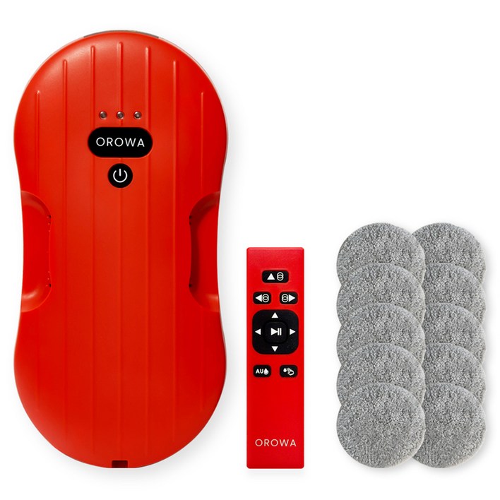 오로와 4세대 창문 로봇청소기 OW-WCR245, 체리레드, OW-WCR245