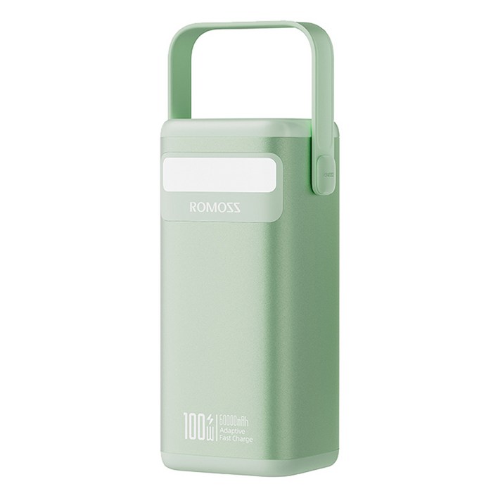 로모스 PMT60 초고속 대용량 보조배터리 100W 60000mAh, 그린, PMT60-1D2