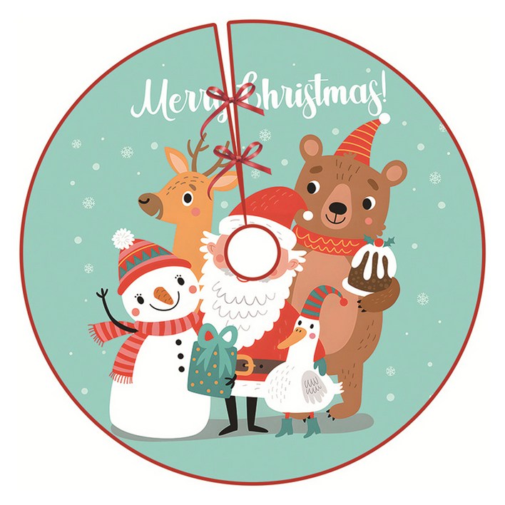 아티홈 크리스마스 파티 트리 바닥덮개 스커트