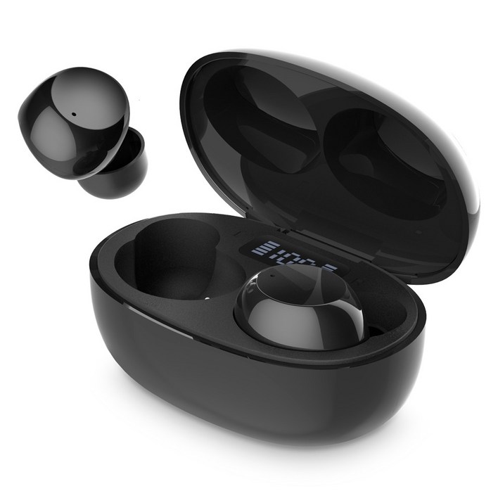 아이리버 블루투스 5.3 생활방수 LED배터리 잔량표시 무선 이어폰