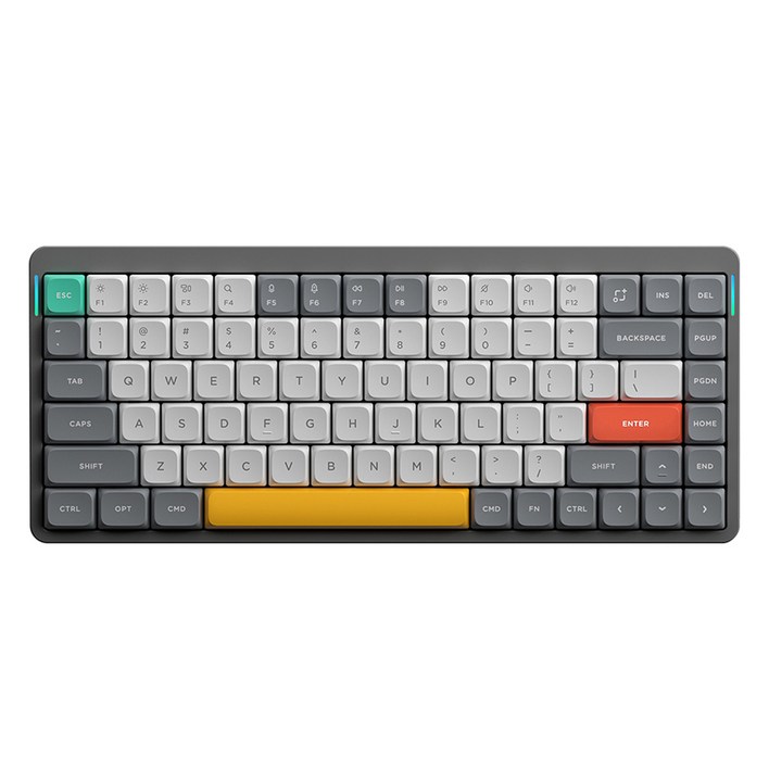 누피 AIR75 V2 블루투스 무선 유선 슬림 텐키리스 영문각인 기계식 키보드, 제조사축, AIR75V2ALOEEN, 루나 그레이