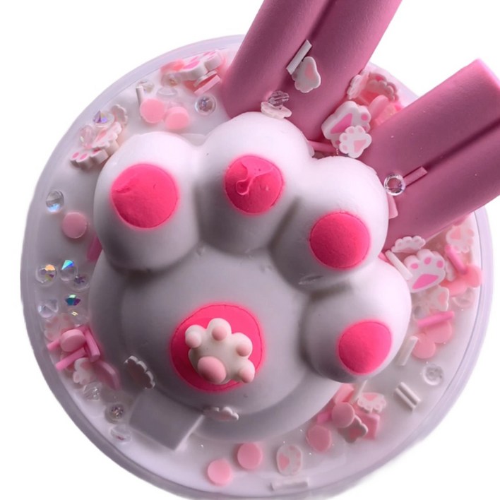 에밀리슬라임 캣젤리 버터 슬라임, 1개, 250g, 화이트