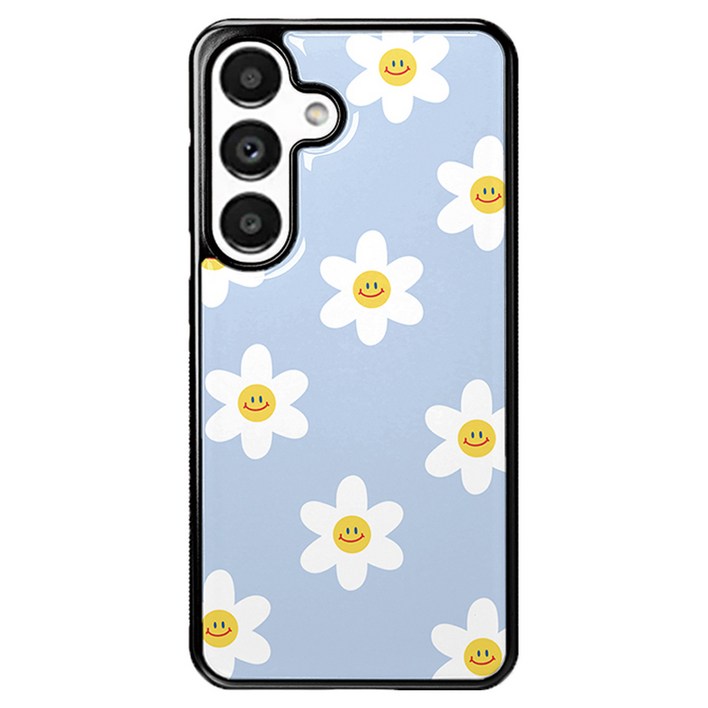 굿밸류 스마일데이지 패턴 에폭시 범퍼 휴대폰 케이스