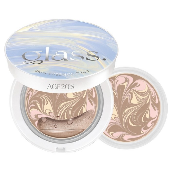 에이지투웨니스 홀리데이 에디션 글래스 스킨 에센스 팩트 퍼펙트 본품 12.5g  리필 12.5g 세트