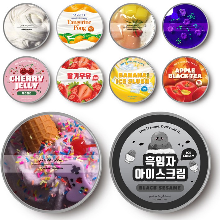팔레트슬라임 수제 10종 슬라임 랜덤박스 액티베이터, 랜덤 발송, 1세트 팔레트슬라임 수제 10종 슬라임 랜덤박스 액티베이터, 랜덤 발송, 1세트
