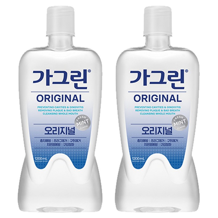 가그린 오리지널 구강청결제, 1.2L, 2개