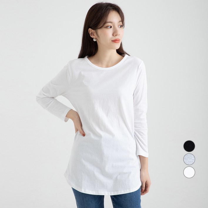 캐럿 여성용 긴팔 레이어링 티셔츠 캐럿 여성용 긴팔 레이어링 티셔츠