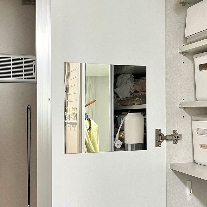 구우스 프리미엄 아크릴 거울 40 x 40 cm, 단일색상 샤워실거울
