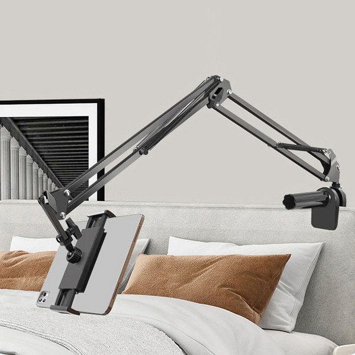 나은생활 침대 태블릿 아이패드 핸드폰 거치대, 블랙, 1개, csr1230081