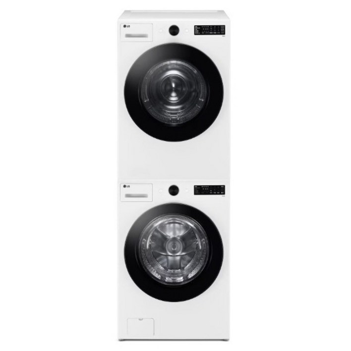 10 환급가전 LG전자 트롬 오브제컬렉션 세탁기  건조기  스태킹키트 세트 KFG19WN8WN 19kg  18kg 방문설치