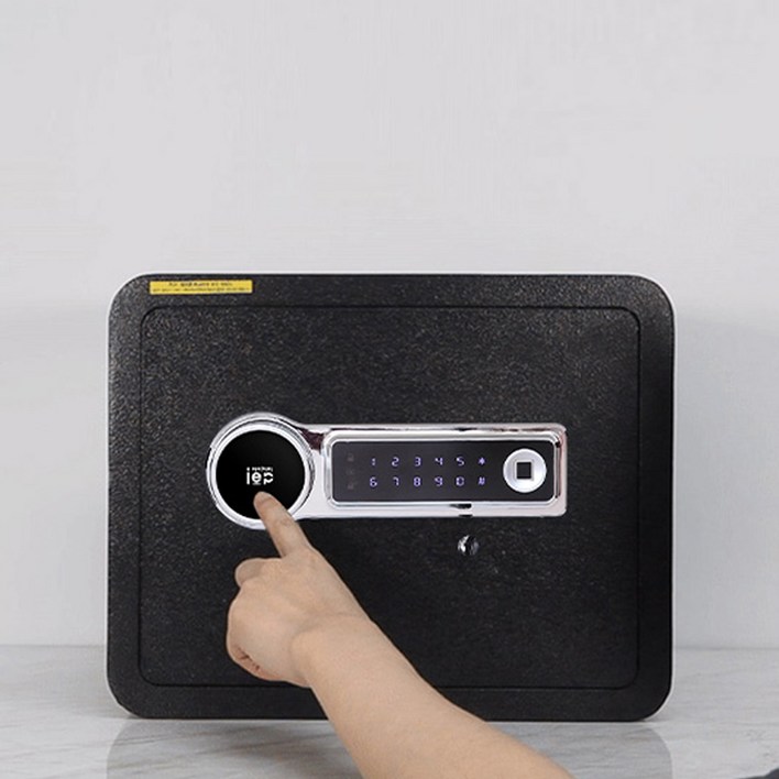아이이피 지문인식 스마트금고 i3800FP, 블랙