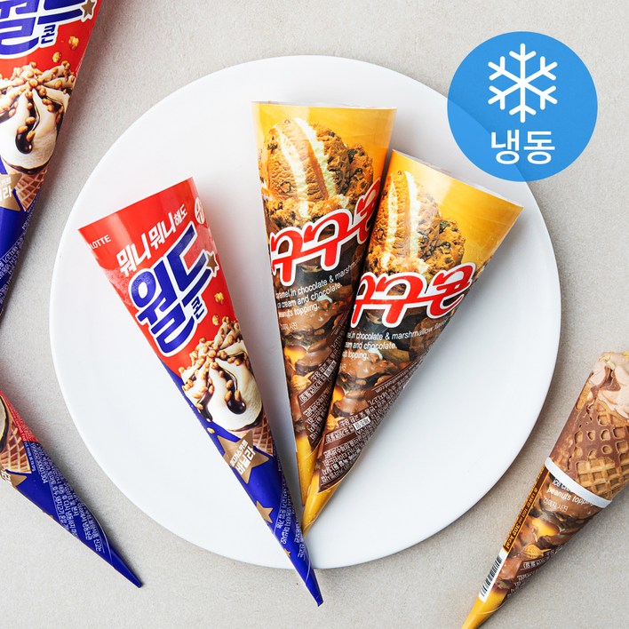 롯데웰푸드 월드콘  구구콘 세트 냉동