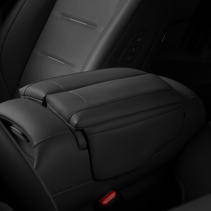 벤딕트 디 올 뉴 팰리세이드 LX3 팔걸이 콘솔 쿠션 7인승 양문형, 1개, 블랙