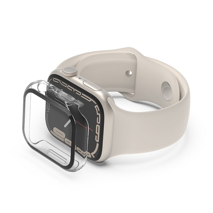 벨킨 템퍼드 커브 강화 유리 + 범퍼 케이스 40mm 41mm, 투명, 41mm, 1개