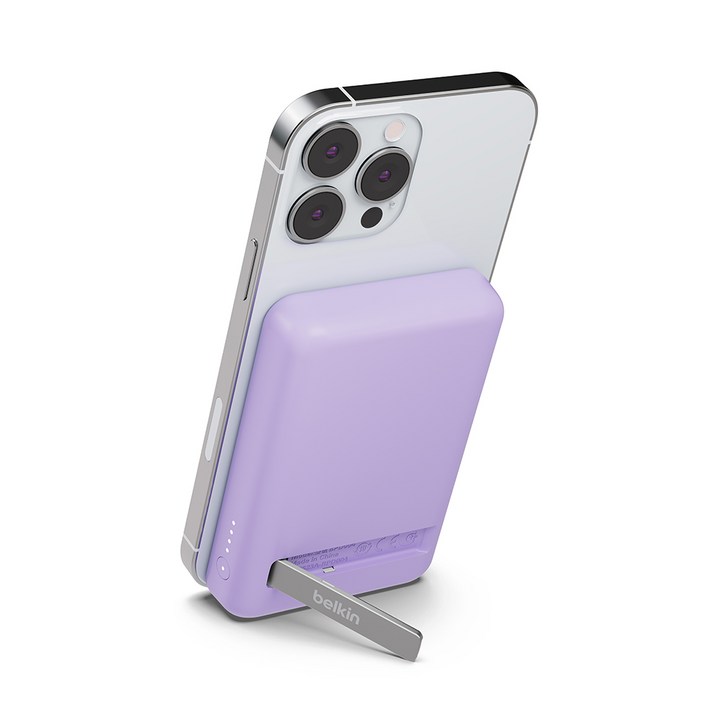 벨킨 5000mAh 맥세이프 마그네틱 무선 충전 보조배터리  스탠드
