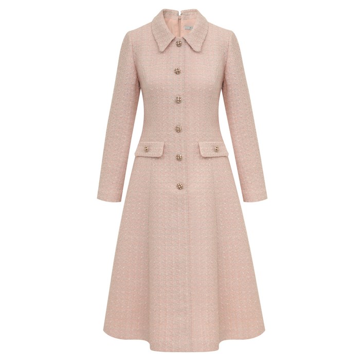 미니멈 트위드 플레어 원피스