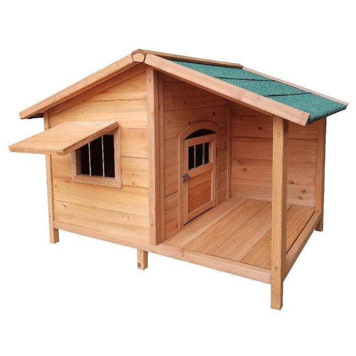 원목 개집 대형 중형견 나무 하우스 방수 야외집