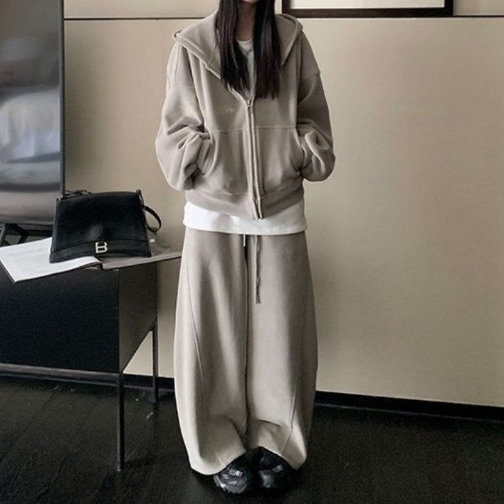 스타일닥터 여성 루즈핏  맨투맨 트레이닝복 상하 세트