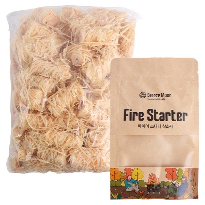 브리즈문 파이어스타터 착화제 우드 고체연료 불쏘시개 50p