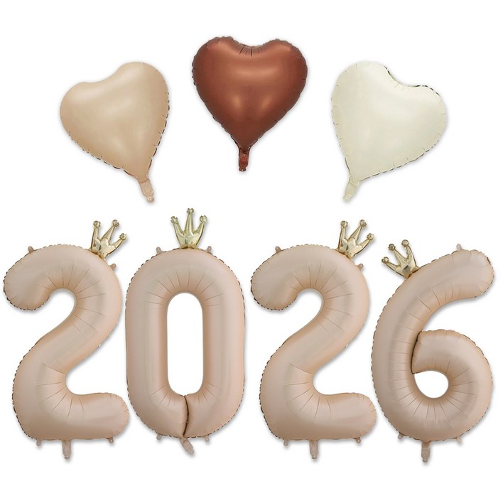 [해피쏘굿] 2026 숫자 풍선 세트