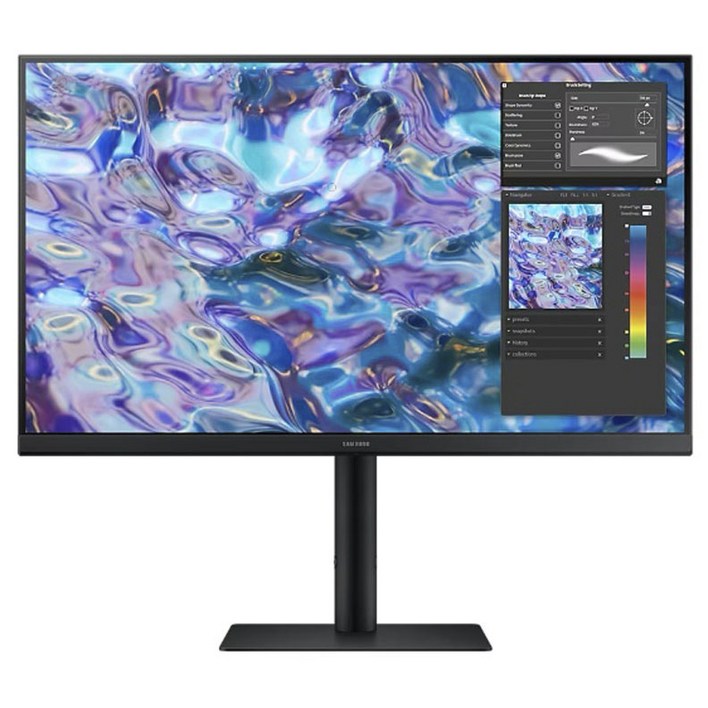 삼성전자 QHD 모니터 FreeSync S61B 68.4 cm IPS, 네로우베젤, 회전 리프트, 27형,75 Hz,S27B610EQC
