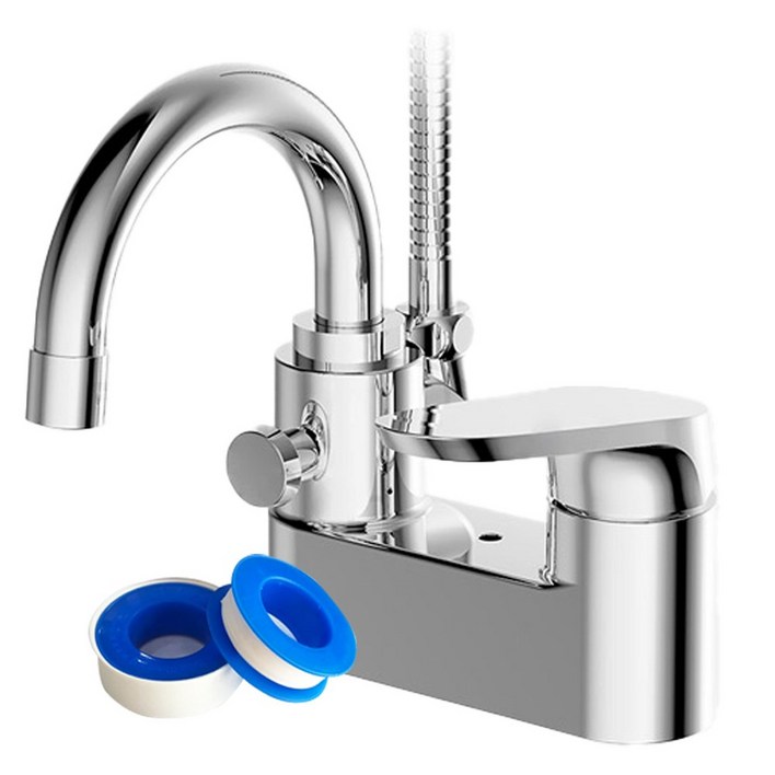 대림바스 DLYB6A15 4인치 세면 샤워수전 샤워 겸용 사인치 2홀 3홀세면수전 테프론 테이프 포함