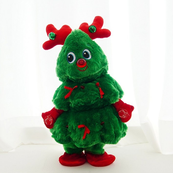 토이토 2세대 크리스마스 춤추는 트리 인형 찐트리 움직이는 댄싱트리, 40cm, 03루돌프 찐트리, 1개