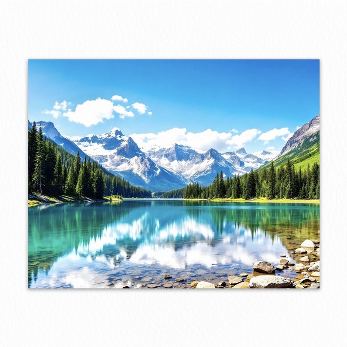 풍수 인테리어 폭포 돈들어오는 현관 액자 자석 풍경 그림