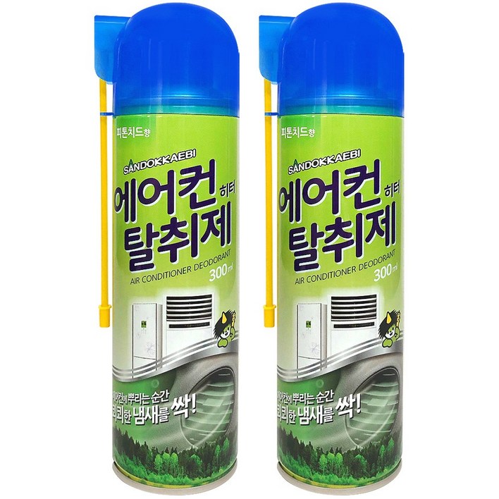 산도깨비 에어컨 탈취제 300ml 가정용 차량용 히터탈취제 공용