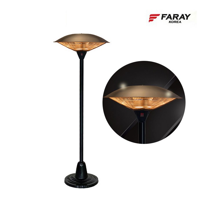 화레이 업소용전기난로 파티오히터 정원용 스탠딩 삿갓난로 FNEH-3800T