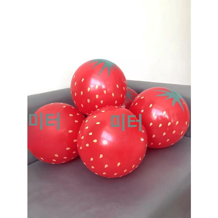 과일 행사용품 에어벌룬 라텍스 풍선 딸기 행사 축제 벌룬 대형 이벤트