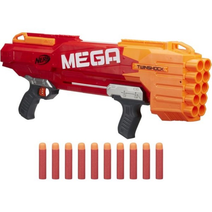 Nerf 너프건 스트라이크 샷건 메가 트윈쇼크 (총알 10발 포함)