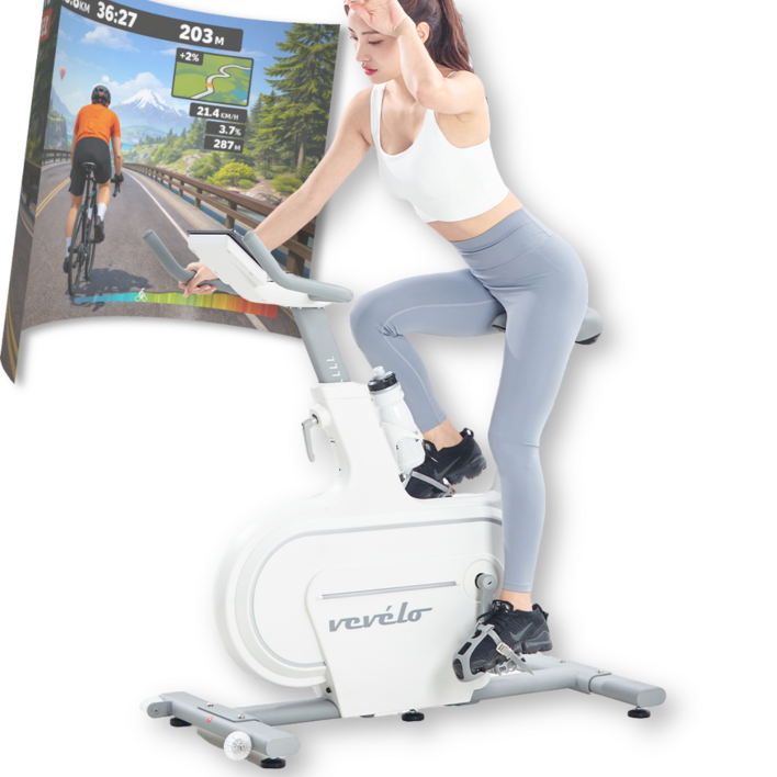 베벨로 스마트 프리휠 실내자전거 즈위프트 게임 카디신 설계 마그네틱 HL108A