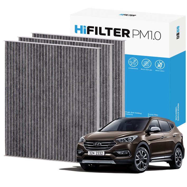 21 하이필터 PM1.0 활성탄 자동차 에어컨필터 현대