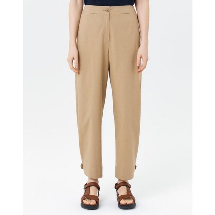 헤지스레이디스 [24SS] [클리어런스][린넨혼방]베이지 2-WAY 스타일링 HSPA4B201I2 가을 간절기 여성 팬츠