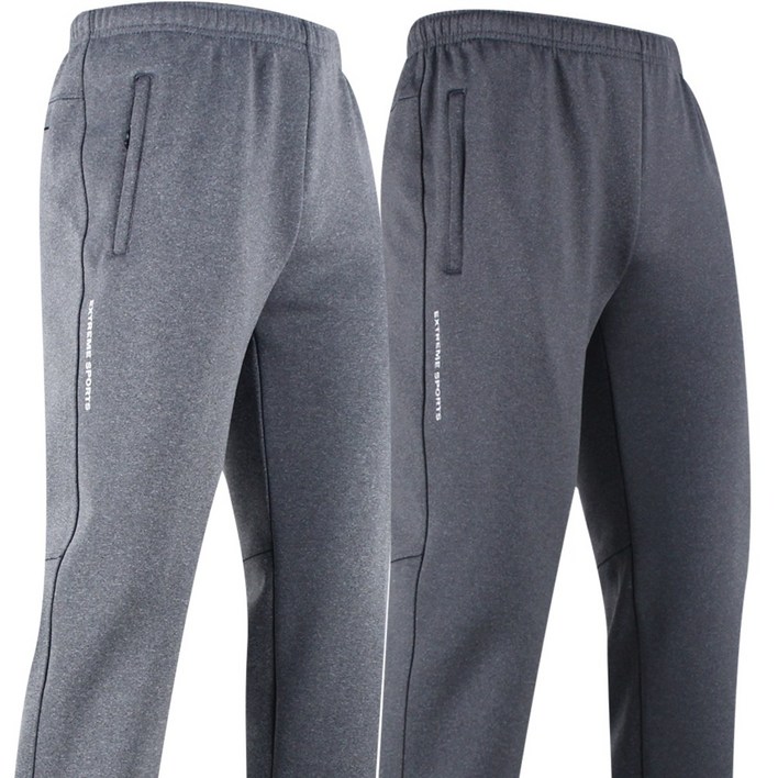 2장 [더빅보스] 겨울 남성용 P 902 멜란지 트레이닝 _ 기모안감 보온 방한 빅사이즈 M~5XL 스판 우수하고 착용감 좋은 기본 데일리 밴딩바지 B889