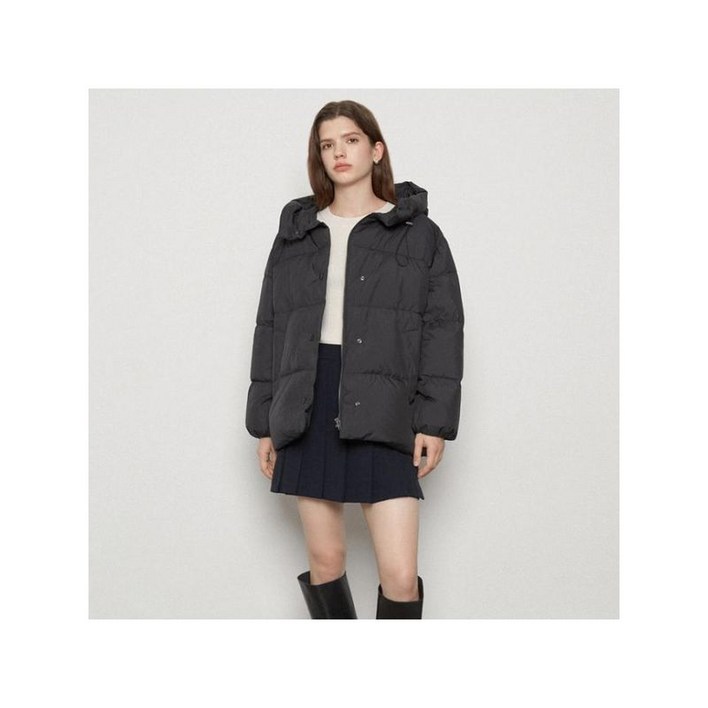 [리스트(LIST)] 오버핏 후드 숏 덕다운 점퍼_TSDJPN80050_CH
