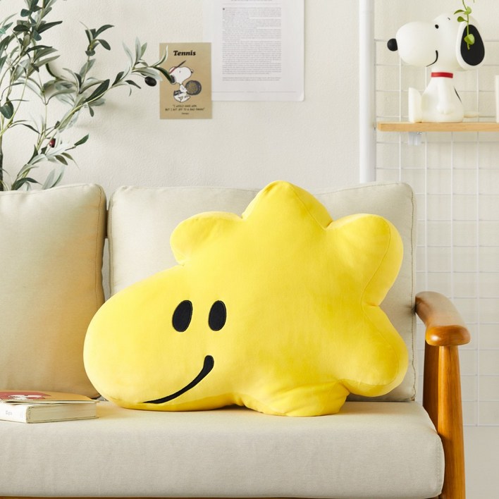 [Peanuts] 우드스탁 페이스 쿠션, 단일상품