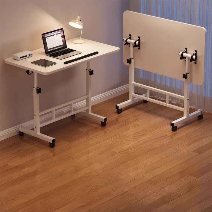 Anystar 이동식 접이식 테이블 높이 조절 소파, 침대 사이드테이블