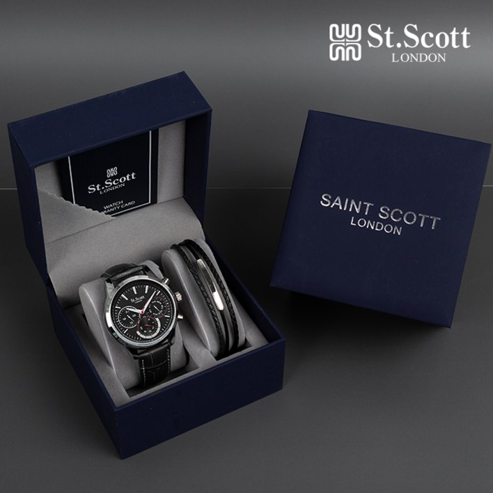 세인트스코트 하데스 시계 팔찌 세트 ST2101 + SB4006 (3종 택1)