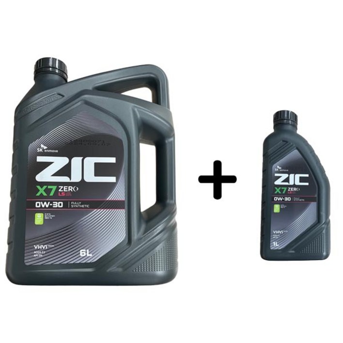 ZIC X7 ZERO LS 0W30 6L 1개 1L 1개, 1개, X7 ZERO LS 0W30 6L 1개1L 1개, 0w30