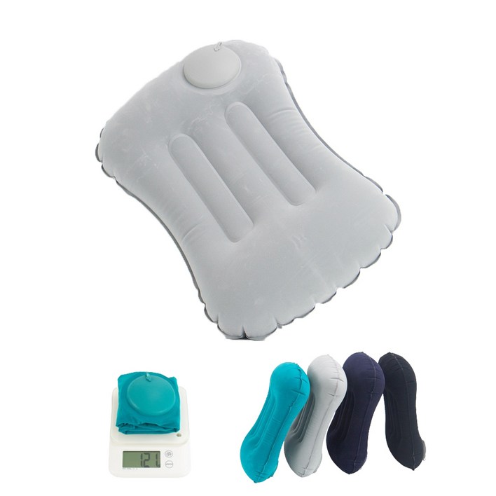 더쎈 바른자세 에어 펌프 휴대용 허리쿠션 목베개