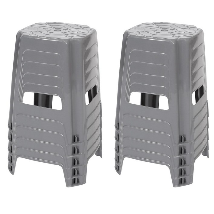 지오리빙 플라스틱 사각의자 10개 간이 야외 포장마차 편의점