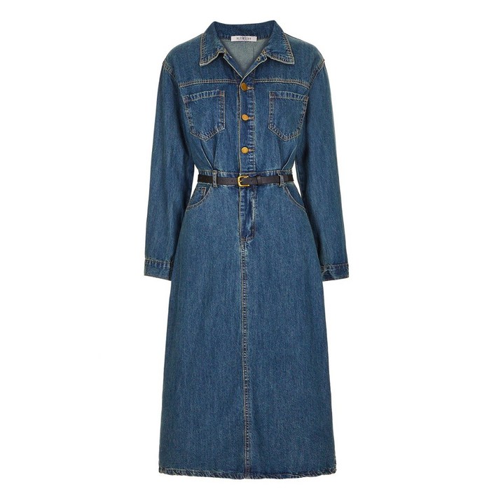 포커스 팩토리스토어 벨티드데님카라원피스PBBF4F1OP3021