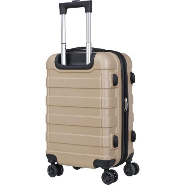 제니 하드사이드 익스펜더블 스피너 러기지 캐리어 더블 휠 포함 경량 여행용 휴대용 21인치 샴페인